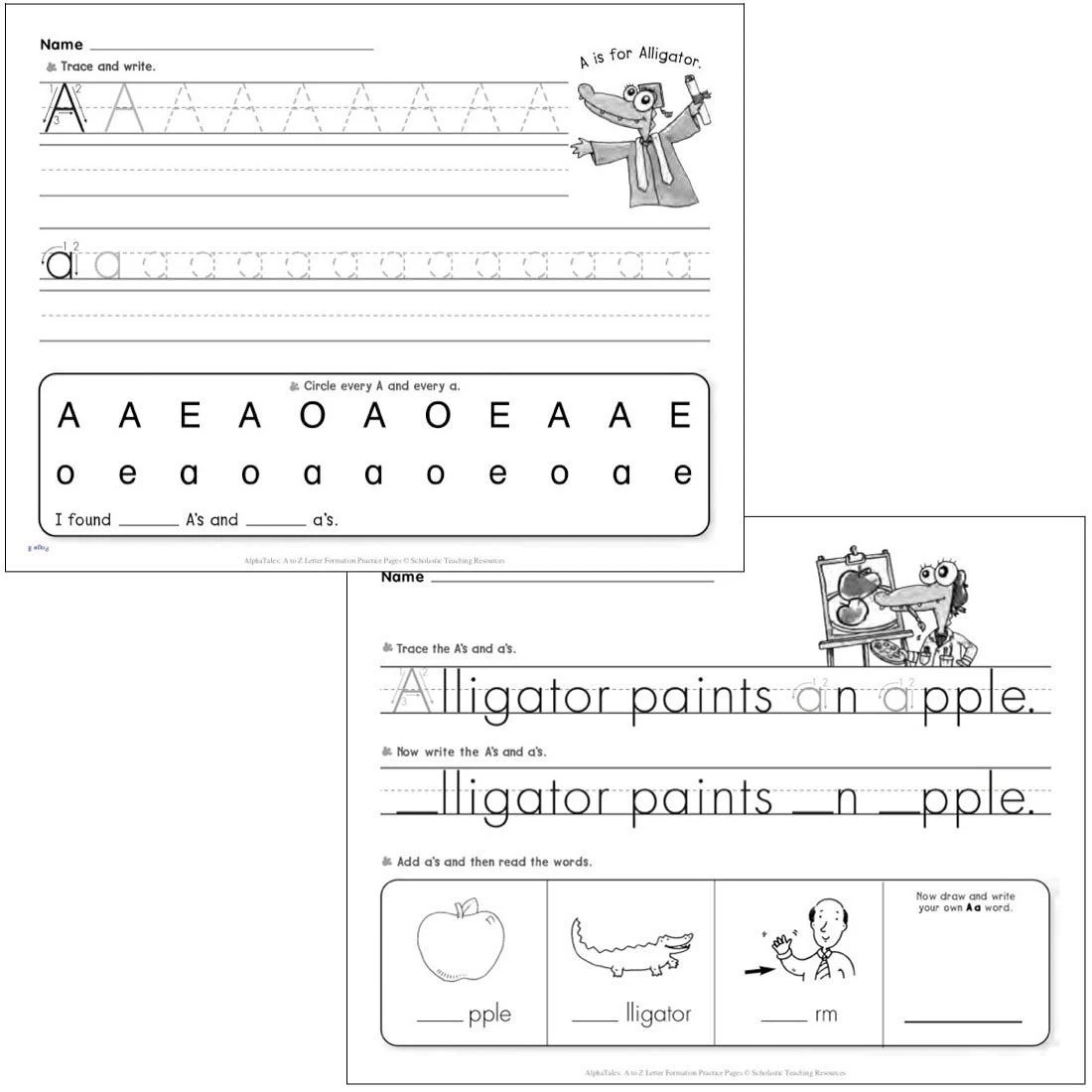AlphaTales: A To Z Letter Formation Practice Pages Activity Book 4 AlphaTales: A To Z Letter Formation Practice Pages Activity Book - Image 2
