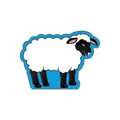 Creative Shapes Notepad Sheep Large