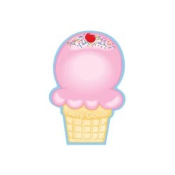 Creative Shapes Notepad Ice Cream Cone Large