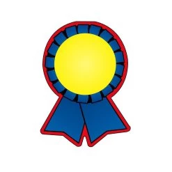 Creative Shapes Notepad Blue Ribbon Large