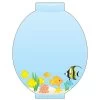 Creative Shapes Notepad Aquarium Large