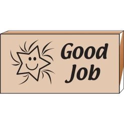 Creative Shapes Good Job Rubber Stamp