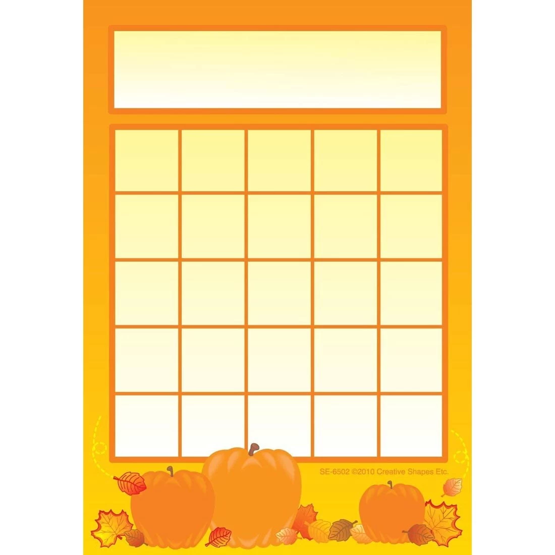 Creative Shapes Pumpkins Progress Pad 3 Creative Shapes Pumpkins Progress Pad