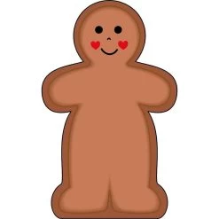 Creative Shapes Notepad Gingerbread Man Mini