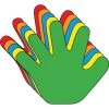 Creative Shapes Cut-Outs Hand Large Assorted