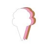Creative Shapes Cut-Outs Neapolitan Ice Cream Cones Small -Children Book Store SE 8549 media 1