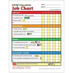 Creative Shapes Child Organizer Job Chart