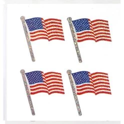 American Flags Sandylion Acid-Free Stickers