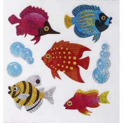 Fish Sandylion Kromekote Acid-Free Stickers