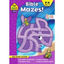 School Zone Bible Mazes!