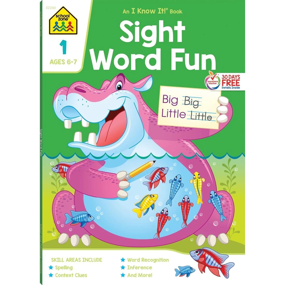 School Zone Sight Word Fun Deluxe Edition Workbook 3 School Zone Sight Word Fun Deluxe Edition Workbook