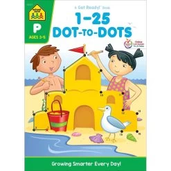 School Zone 1-25 Dot-to-Dot Deluxe Edition Workbook