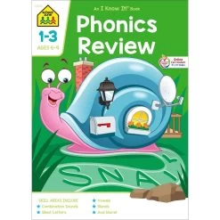 School Zone Phonics Review Deluxe Edition Workbook