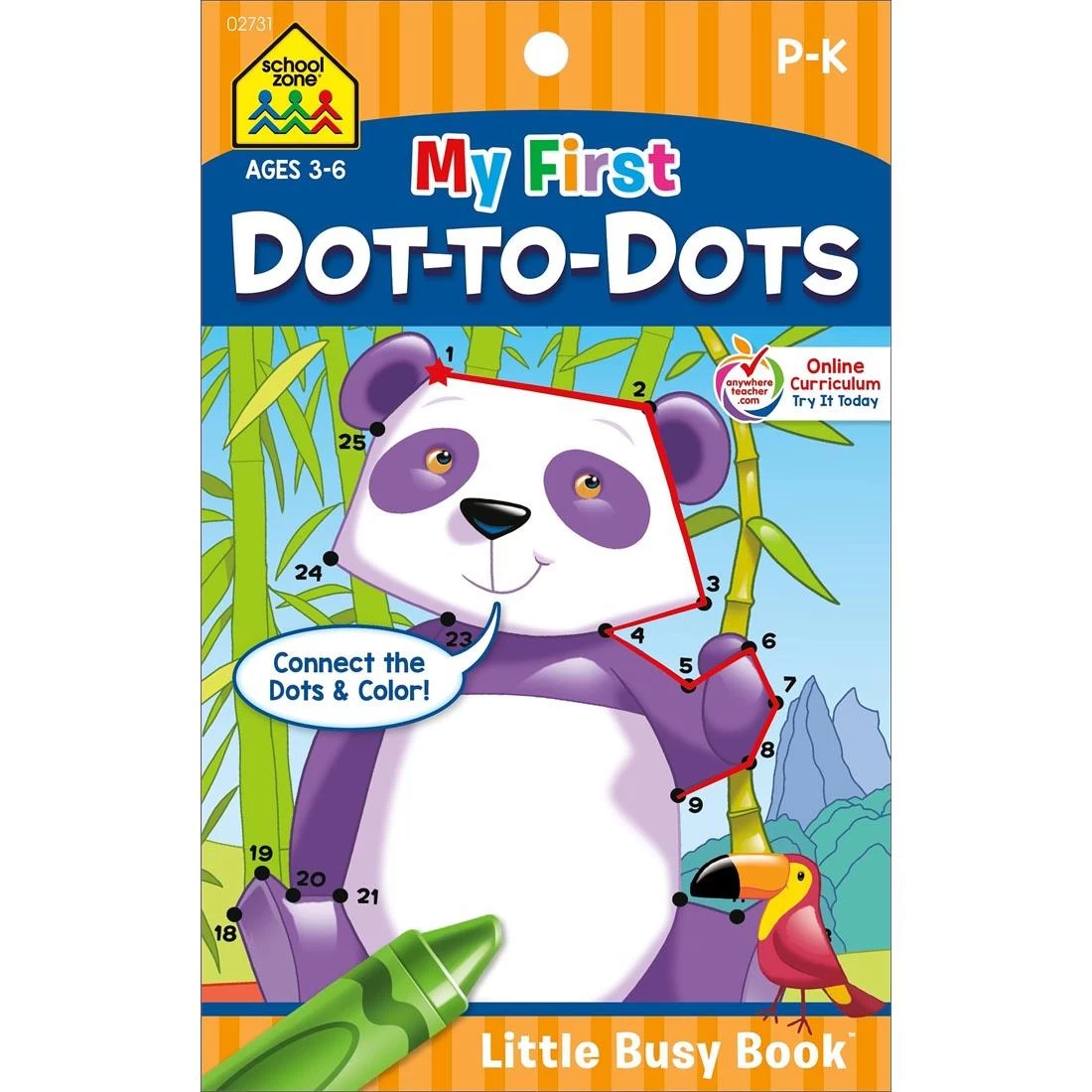 School Zone My First Dot-To-Dots Little Busy Book 3 School Zone My First Dot-To-Dots Little Busy Book