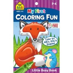 School Zone My First Coloring Fun Little Busy Book