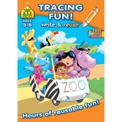 School Zone Tracing Fun! Write And Reuse Workbook