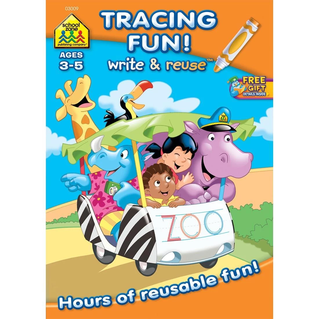 School Zone Tracing Fun! Write And Reuse Workbook 3 School Zone Tracing Fun! Write And Reuse Workbook