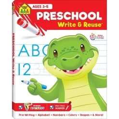 Preschool Write & Reuse Workbook By School Zone Publishing