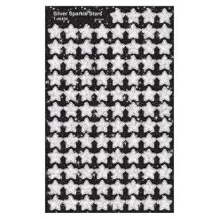 TREND Silver Stars Sparkle SuperShapes Stickers