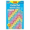TREND Colorful Sparkle Stars SuperShapes Value Pack Stickers -Children Book Store T 46910 media