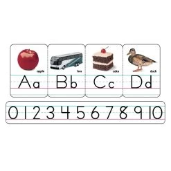 TREND Manuscript (Zaner Bloser) Photo Alphabet Bulletin Board Set