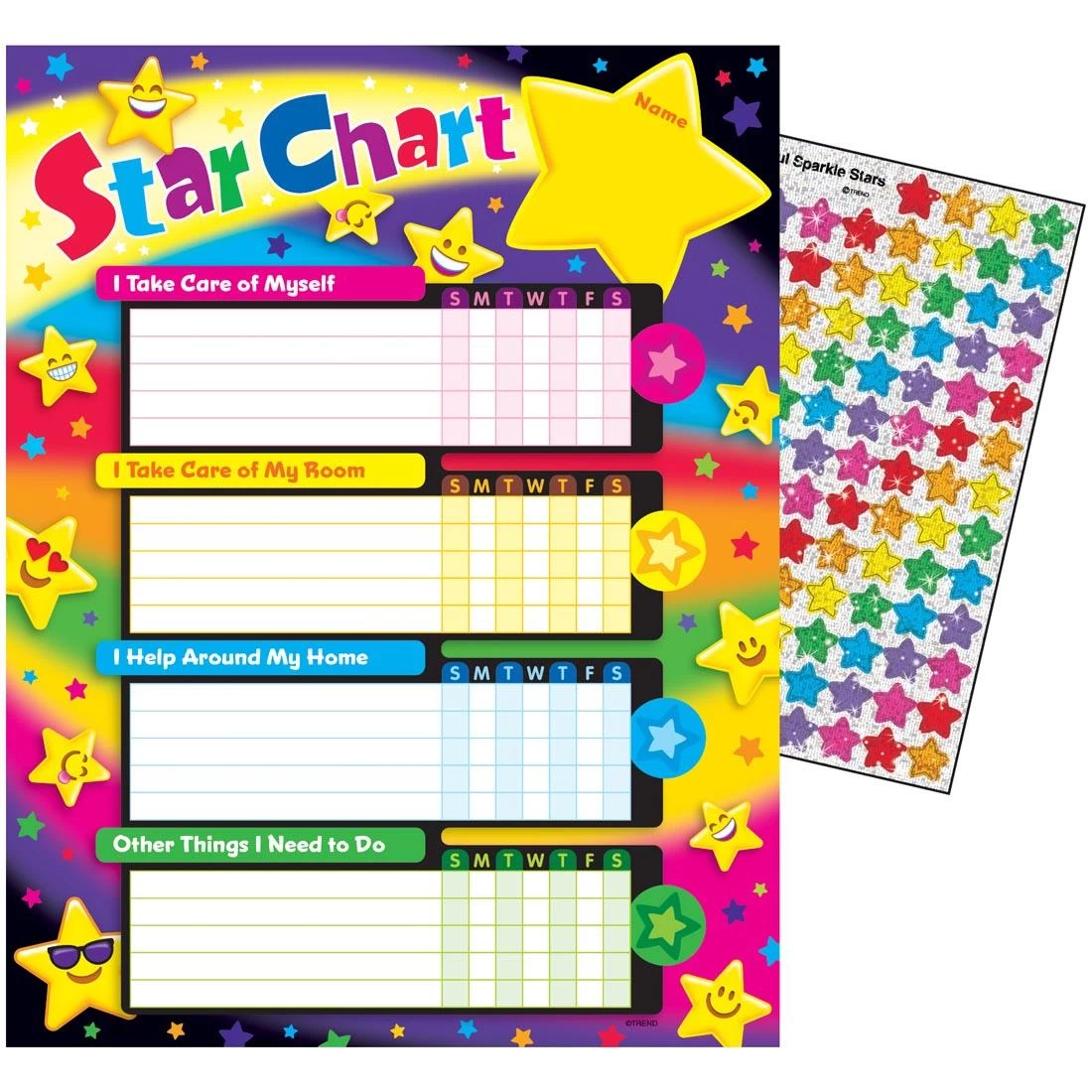 Emoji Stars Success Charts / Chore Charts 3 Emoji Stars Success Charts / Chore Charts