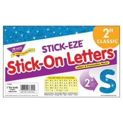 2" Blue Sparkle TREND STICK-EZE Letters