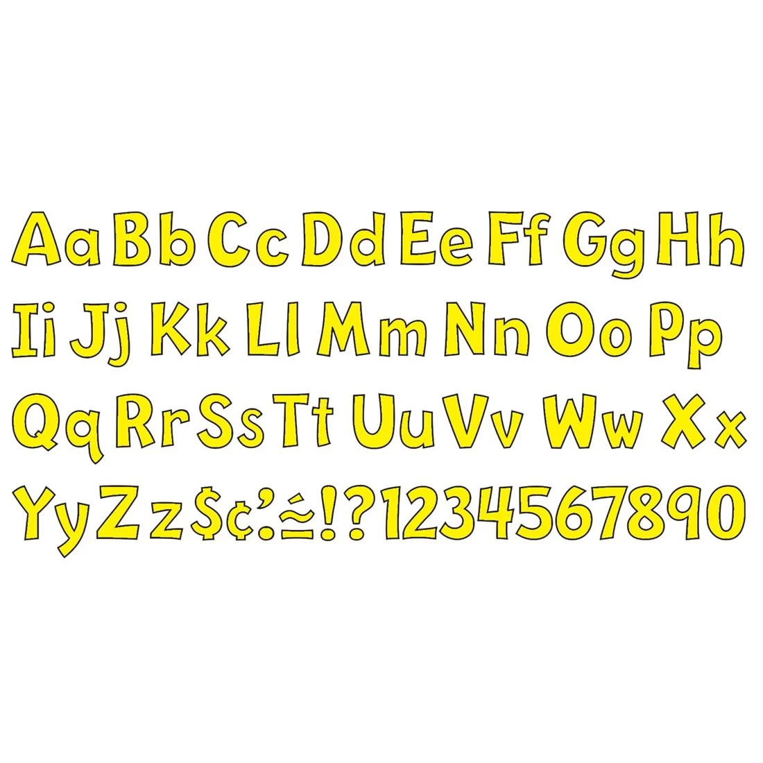 4" Yellow TREND Playful Ready Letters Combo Pack 2 4" Yellow TREND Playful Ready Letters Combo Pack