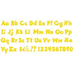 4" Yellow TREND Friendly Ready Letters Combo Pack