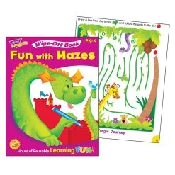TREND Fun With Mazes Wipe-Off Book