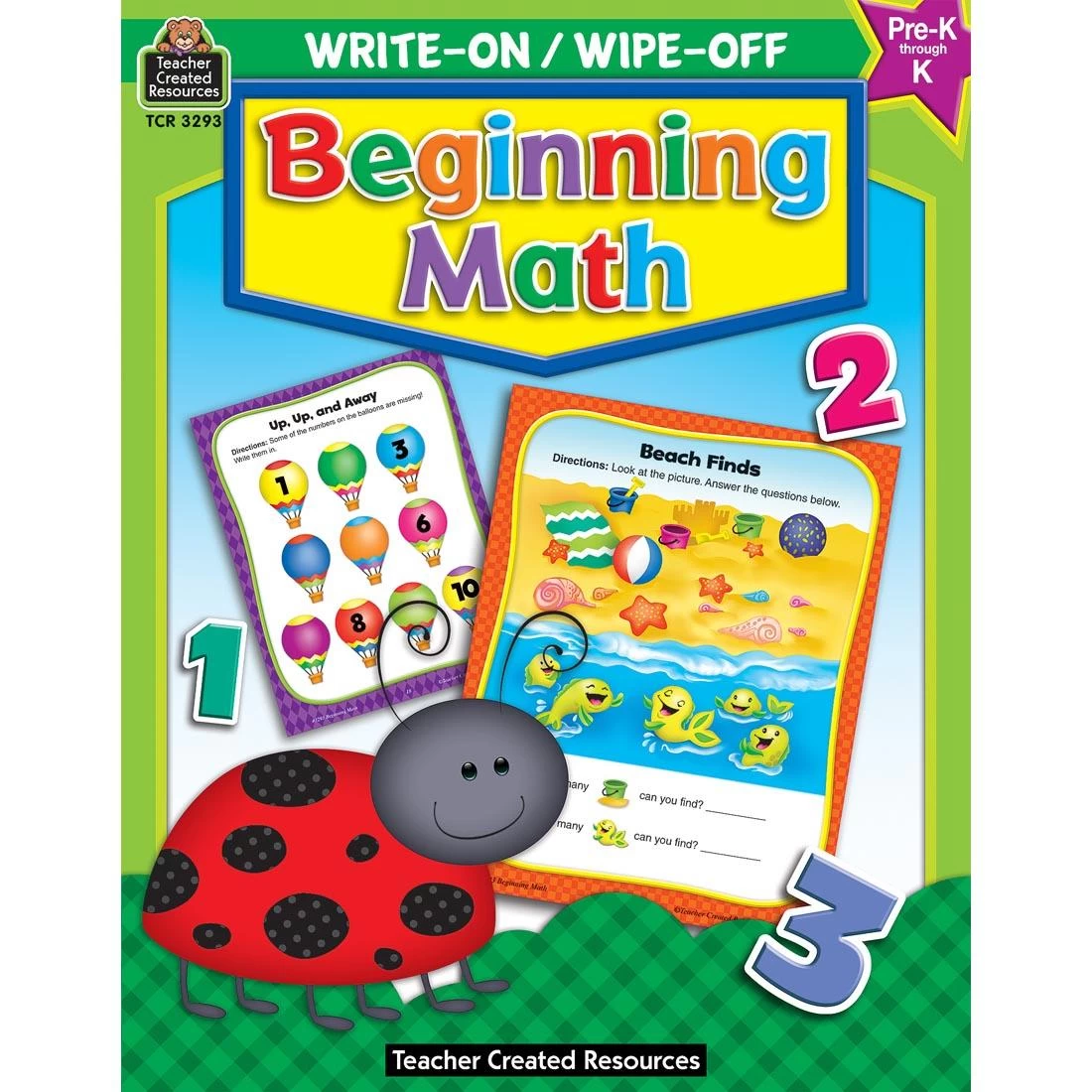 Beginning Math Write-On Wipe-Off Book By Teacher Created Resources 3 Beginning Math Write-On Wipe-Off Book By Teacher Created Resources