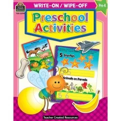 Preschool Activities Write-On Wipe-Off Book By Teacher Created Resources