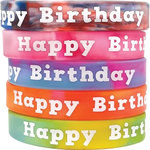 Tie-Dye Happy Birthday Wristbands By Teacher Created Resources -Children Book Store TCR6565 media 1
