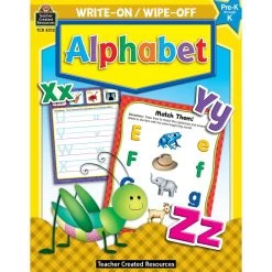 Alphabet Write-On Wipe-Off Book By Teacher Created Resources
