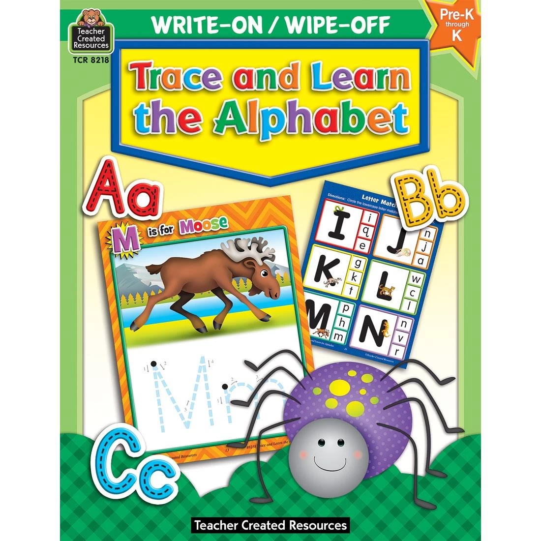 Trace And Learn The Alphabet Write-On Wipe-Off Book By Teacher Created Resources 3 Trace And Learn The Alphabet Write-On Wipe-Off Book By Teacher Created Resources