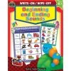 Beginning And Ending Sounds Write-On Wipe-Off Book By Teacher Created Resources