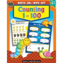 Counting 1-100 Write-On Wipe-Off Book By Teacher Created Resources
