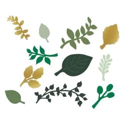 Green And Gold Paper Leaves By Teacher Created Resources