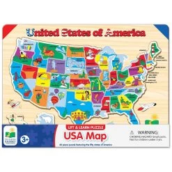 Lift And Learn USA Map Puzzle By The Learning Journey