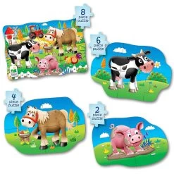 My First Puzzles 4-In-A-Box Farm Puzzles Set By The Learning Journey -Children Book Store TLJ 627419 media 3