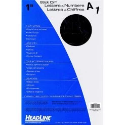 Headline Sign 1" Stick On Vinyl Letters & Numbers