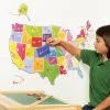Wallies US State Map Vinyl Decals -Children Book Store WALL 13531 media 1