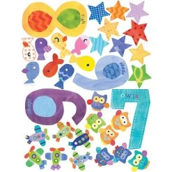 Wallies Counting Numbers Vinyl Decals -Children Book Store WALL 13547 media 3