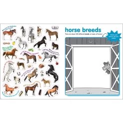 Peel + Discover Sticker Book: Horses -Children Book Store WOR 100360 media 2