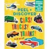 Peel + Discover Sticker Book: Cars! Trucks! Trains! -Children Book Store WOR 100876 media 1