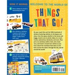 Peel + Discover Sticker Book: Cars! Trucks! Trains! -Children Book Store WOR 100876 media 4